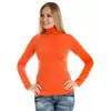 Женская водолазка (гольф) из полушерсти Irvik VH10-421 оранжевый