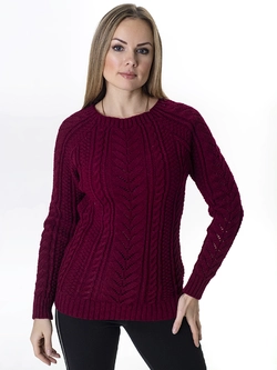 Женский свитер Irvik J535B  бордовый