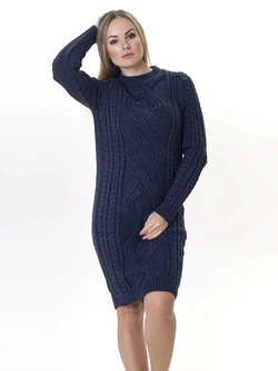 Женское вязаное платье Irvik PL548C синий