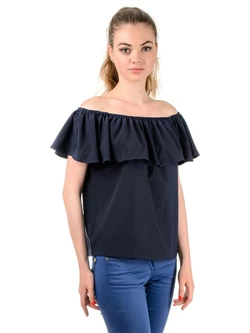 Женская летняя блуза с рюшами TR304