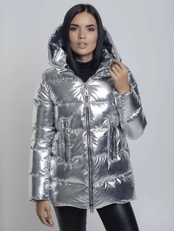 Куртка- пуховик женский Irvik Y33183 серебро