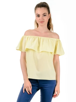 Женская летняя блуза с рюшами TR301