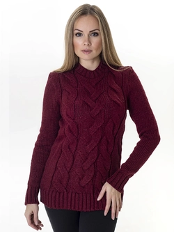 Женский свитер Irvik М302B  бордовый