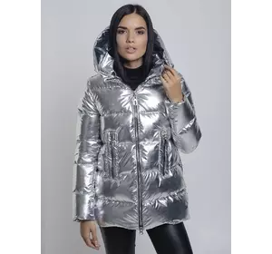 Куртка- пуховик женский Irvik Y33183 серебро